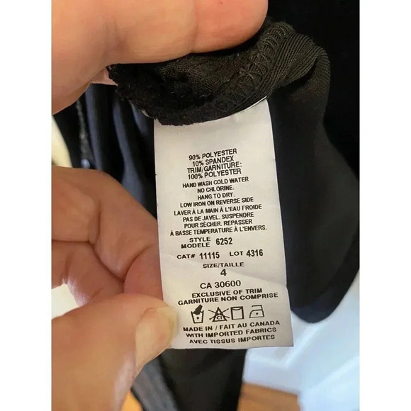 Jessica Vintage Velvet Sequin Bodycon Mini Dress Black Y2K 90's Cocktail Event - Picture 6 of 9